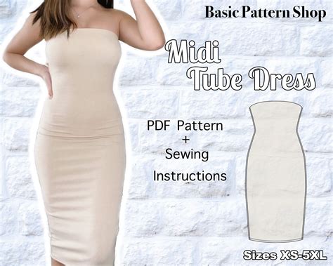 sewing pattern for tube dress